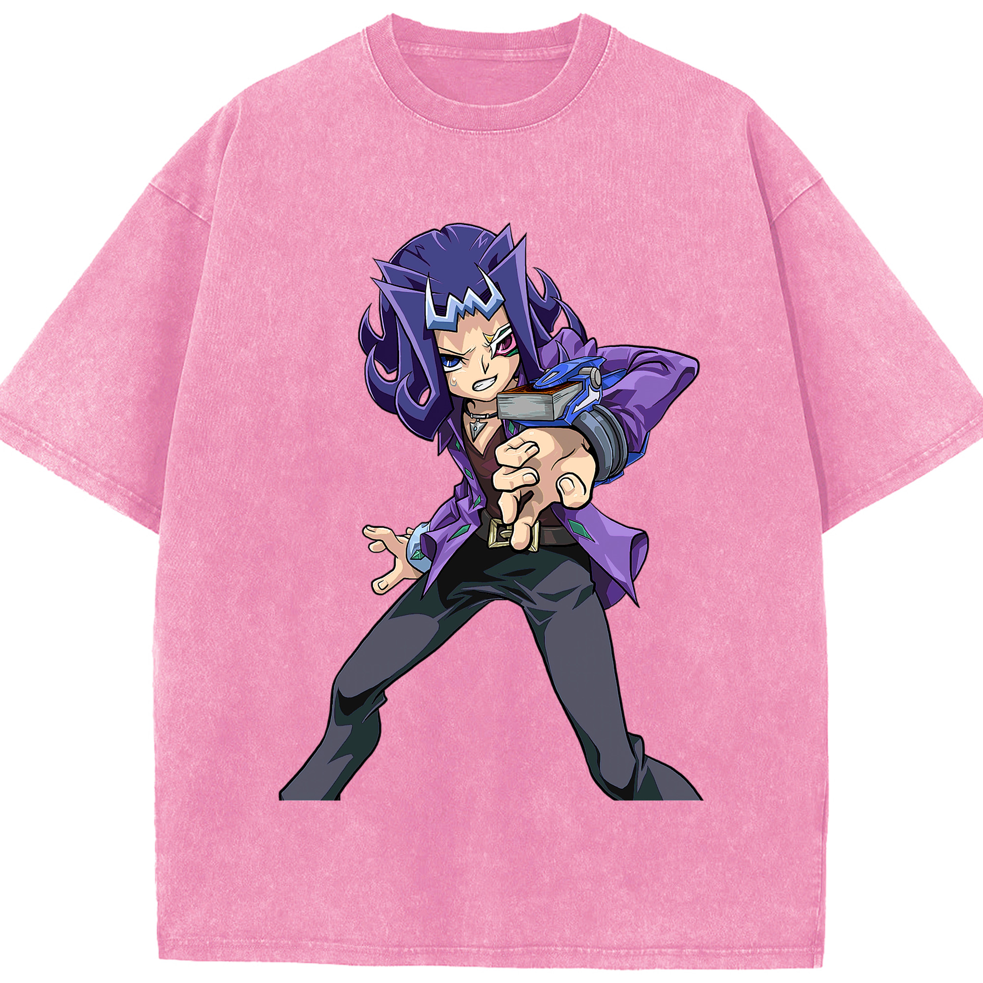 （画像用） 遊☆戯☆王 Yu-Gi-Oh! 綿100% ヴィンテージ風 半袖Tシャツ（フロントプリント）